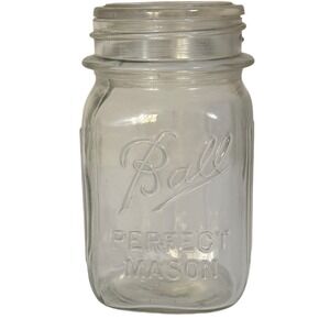 Ball‎ Perfect Mason Jar Clear Glass Canning Food Storage With Lid